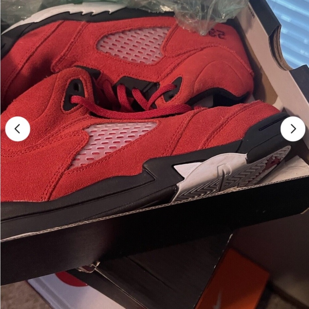 Nike Air Jordan 5 Retro "Raging Bull" Varsity Red (440889 600) - Sz 3y